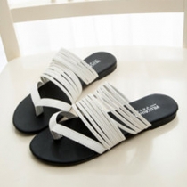 Bohemian Style Flat Heel Multi-strap Thong Sandals