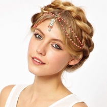 Bohemian Style Rhinestone Beaded Pearl Hair Accessories