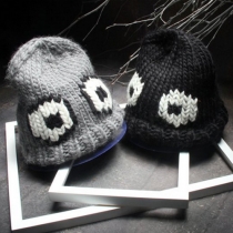 Cute Cartoon Pattern Knitted Hat Beanies