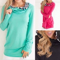 Fashion Solid Color Long Sleeve Women's Hoodies