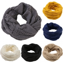 Fashion Solid Color Men's Knit Infinity Scarf