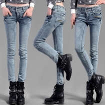 Fashion High Waist Slim Fit Skinny Jeans