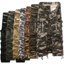 Navy Style Multi-pocket Men's Camouflage Pants Overalls