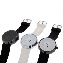 Cute Silicone Watch Band Round Dial Quartz Watch