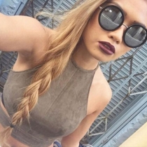 Sexy Backless Faux Suede Crop Tops 