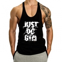 Fashion Letters Printed Men's Sports Tank Tops