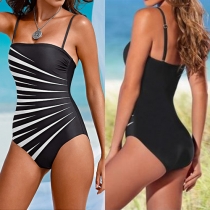 Sexy Backless Printed One-piece Bikini Swimsuit