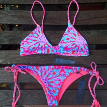 Sexy Colorful Printed Bikini Set