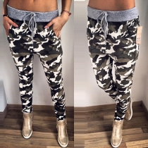 Fashion Camouflage Printed Casual Pants