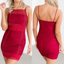 Sexy Backless Slim Fit Lace Sling Dress