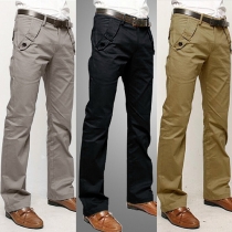 Fashion Solid Color Men's Casual Pants
