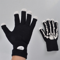 Creative LED Lighting Skull Gloves