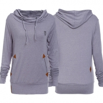 Casual Style Round Neck Long Sleeve Hooded Slim-fitting Sweatshirt For Women