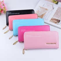 Fashion Letters Printed Zipper Wallet For Women