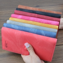 Fashion Solid Color Zipper Hasp Women's Wallet