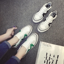 Stylish Lace-up Contrast Color Women's Sneakers