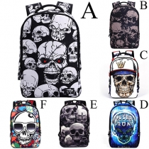 Cool Style Skull Printed Backpack