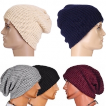 Casual Style Solid Color Knitted Hat
