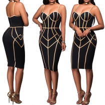 Fashion Sexy Sleeveless Sling Bodycon Dress