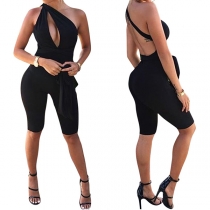 Sexy Backless Deep V-neck High Waist Slim Fit Romper