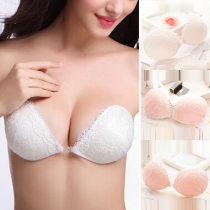 Sexy Lace Spliced Push-up Invisible Bra
