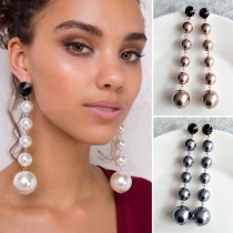 Fashion Pearl Pendant Earrings