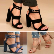 Fashion Thick High-heeled Open Toe Sandals