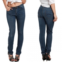 Fashion Mid-waist Relaxed-fit Jeans