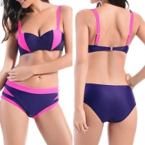 Sexy Contrast Color Push-up Bikini Set 