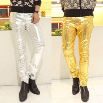 Fashion Solid Color Slim Fit Casual Man's Pants 