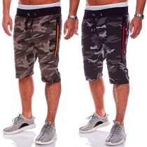 Fashion Camouflage Printed Men's Knee-length Sports Shorts