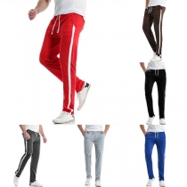 Fashion Contrast Color Men's Sports Pants