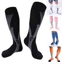 Fashion Contrast Color Printed Outdoor Riding Socks
