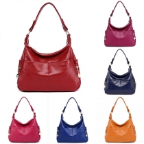 Fashion Solid Color Shoulder Messenger Bag