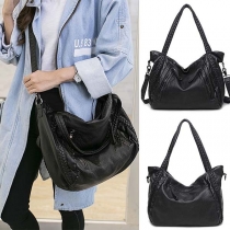 Fashion Solid Color Shouler Bag Handbag