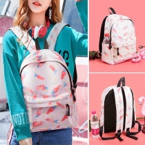 Fashion Carrots Printed Canvas Backpack