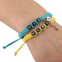 Fashion Letters Braided Adjustable Bracelet