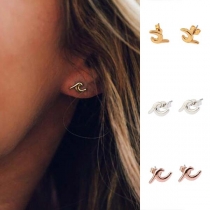 Simple Style Alloy Stud Earrings
