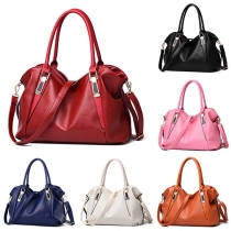 Fashion Solid Color Handbag Shoulder Messenger Bag