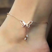 Fashion Butterfly Pendant Alloy Anklet