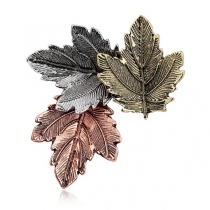 Retro Style Maple-leaf Shaped Brooch