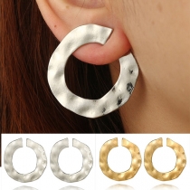 Fashion Irregular Circule Alloy Earrings