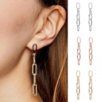 Retro Style Chain Alloy Earrings