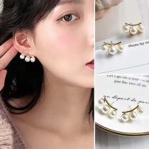 Simple Style Imitation Pearl Stud Earrings