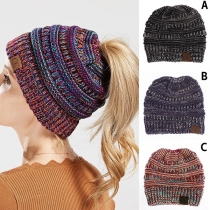Fashion Mixed Color Knit Beanies