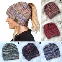 Fashion Mixed Color Knit Beanies