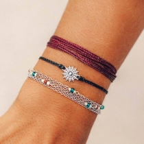 Retro Style Roulette Bracelet Set 3 pcs/Set 