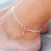 Sweet Style Bowknot Pendant Anklet 