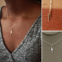 Fashion Lightning   Pendant Necklace