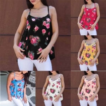 Sexy Backless Printed Cami Top 